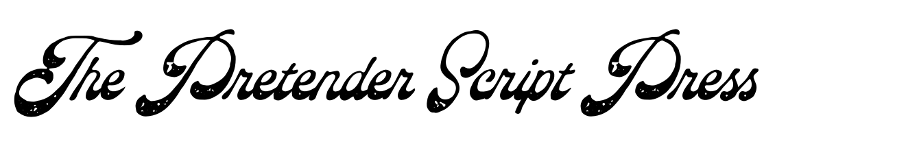 The Pretender Script Press